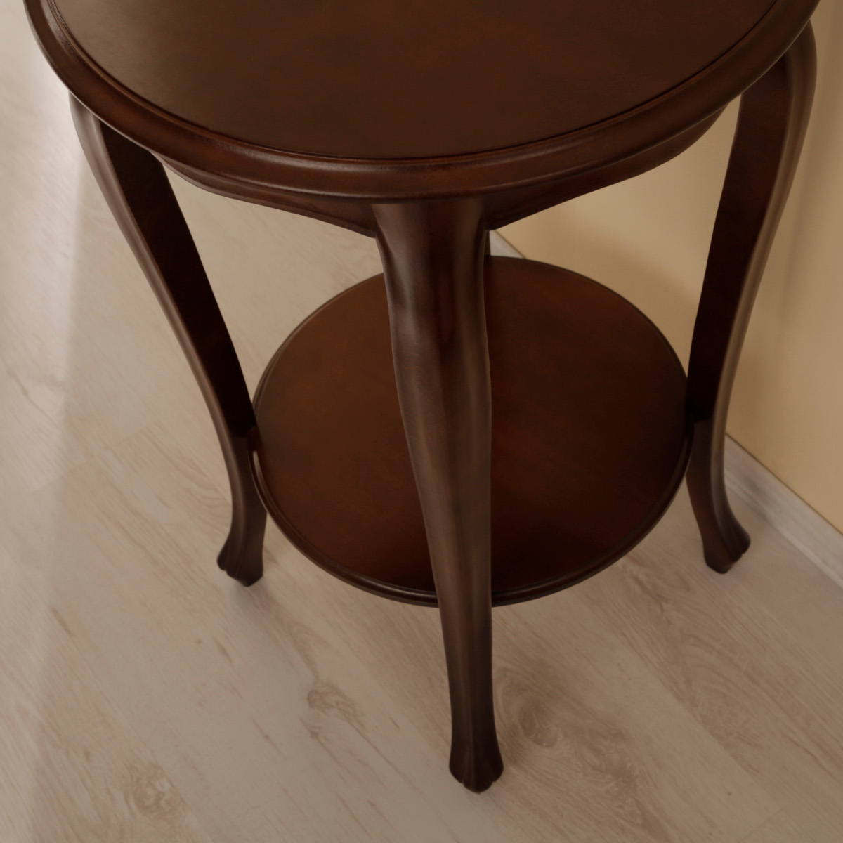 Classic round coffee table detail