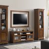 Composizione soggiorno porta tv e vetrine classico in legno
