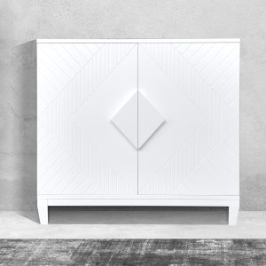 Credenza moderna due porte laccato bianco