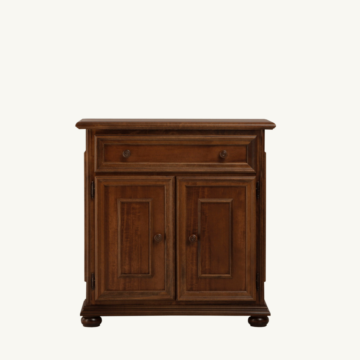 Credenzina rustica in legno due porte un cassetto in noce