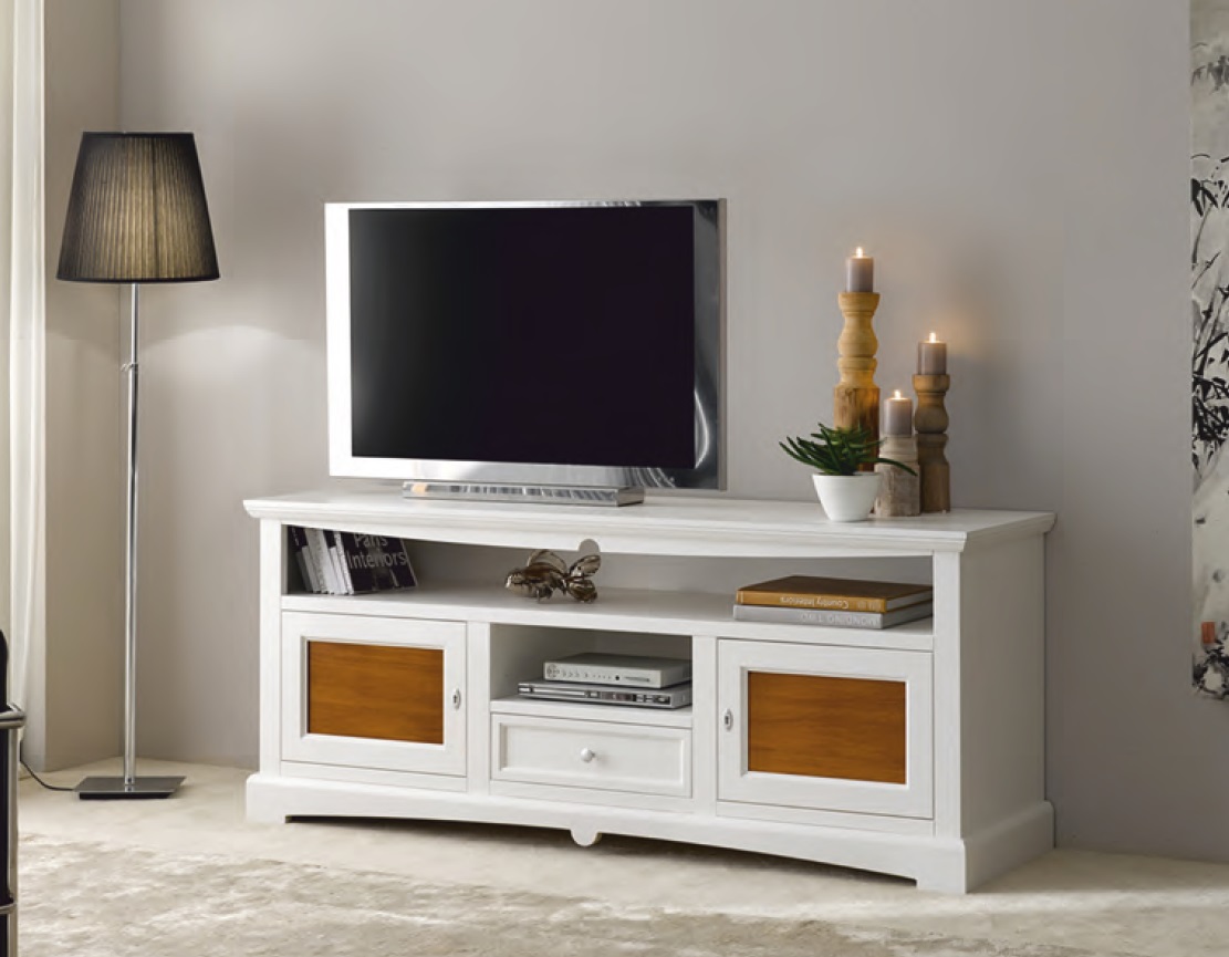 Porta tv classico tipo arte povera porte e cassetto