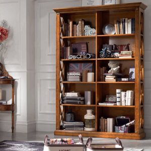 Libreria classica doppia in legno