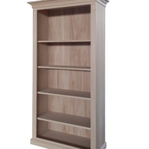 Libreria grande in stile classico a giorno in legno