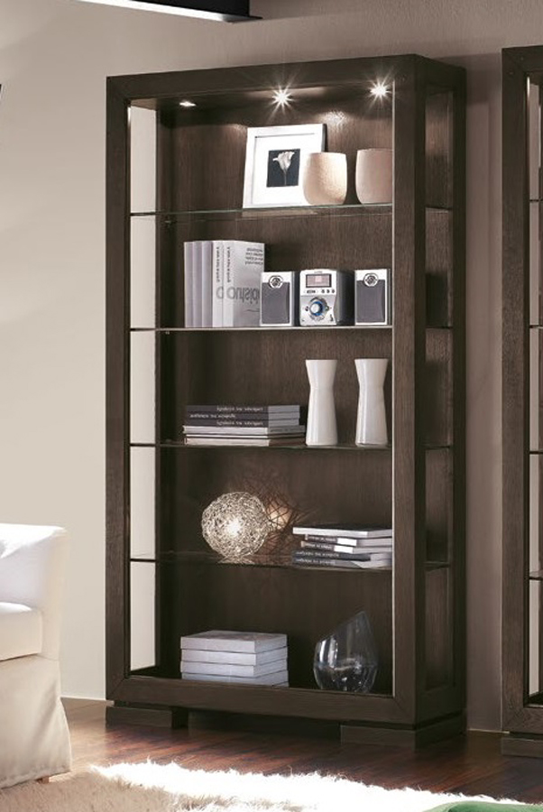 libreria moderna in legno massello