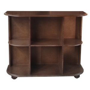 Libreria piccola a giorno console classica in noce