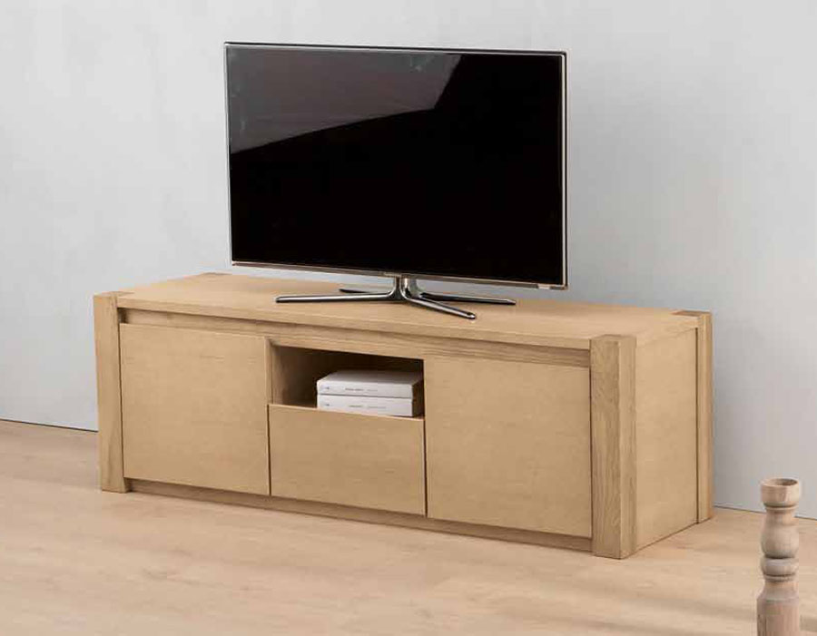 Mobile porta tv moderno in legno frassino