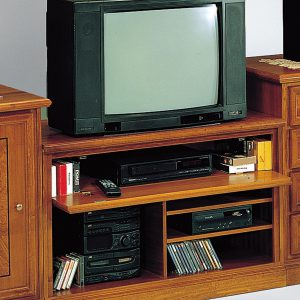 Porta tv classico in legno con radica