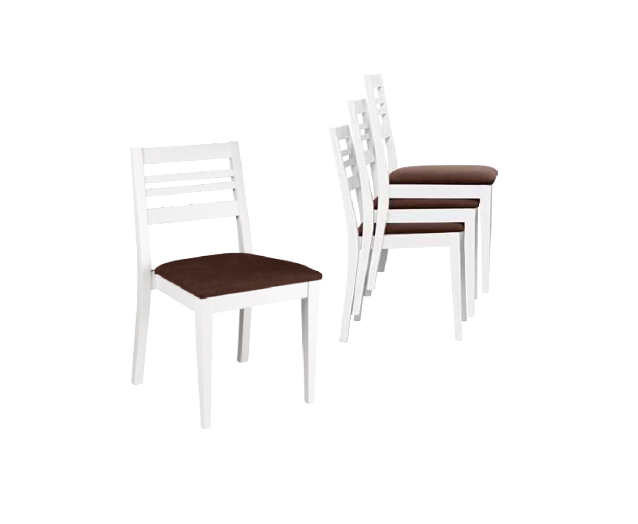 Sedia contemporanea in legno di faggio laccata