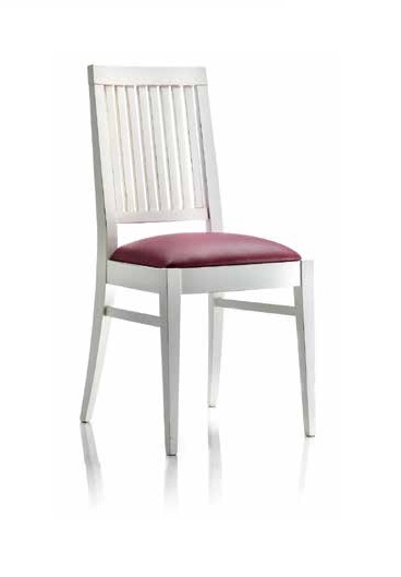 Sedia contemporanea legno faggio laccato