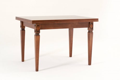 Tavolo rettangolare allungabile in legno noce