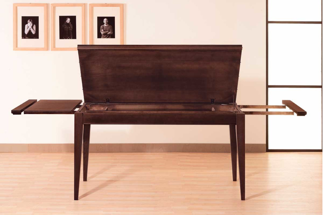 Tavolo rettangolare allungabile cm. 160 in rovere