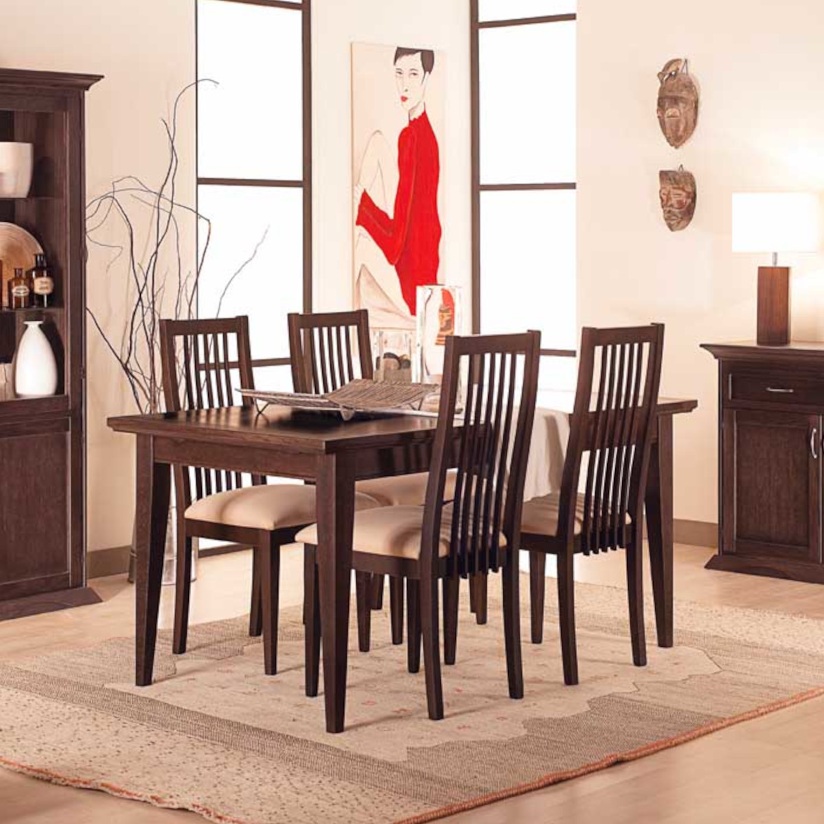 Tavolo rettangolare allungabile cm. 160 in rovere