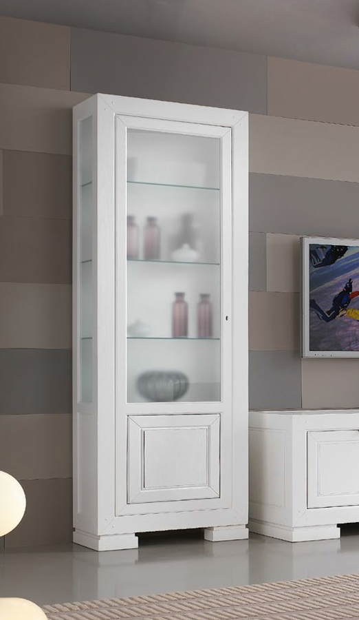 Vetrina moderna una anta in legno