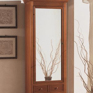 armadio classico in legno una porta sinistra in ciliegio