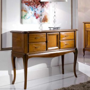 Comò piccolo console quattro cassetti in ciliegio